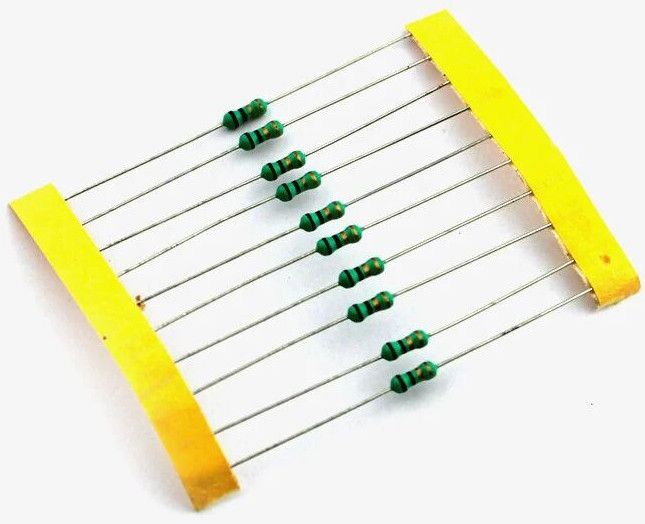 1 Ohm, 1/4 Watt Resistor With 5% Tolerance (Pack Of 10)