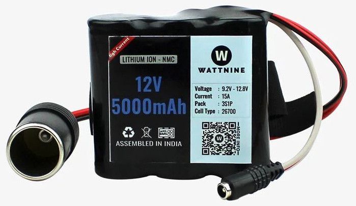 12v DC Female Car Socket Lithium Battery