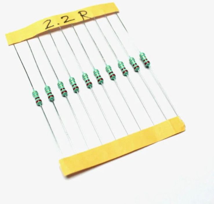 2.2 Ohm, 1/4 Watt Resistor With 5% Tolerance (Pack Of 10)