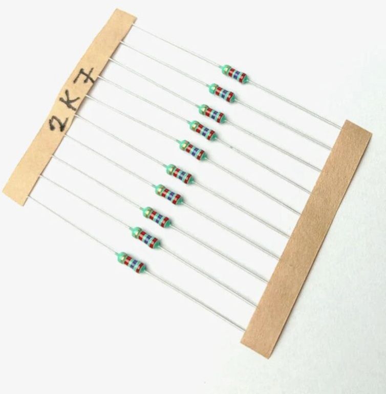 2.7K Ohm, 1/4 Watt Resistor With 5% Tolerance (Pack Of 10)