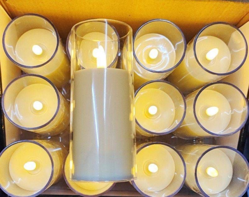 Smokeless 3D Wick Glass Candle