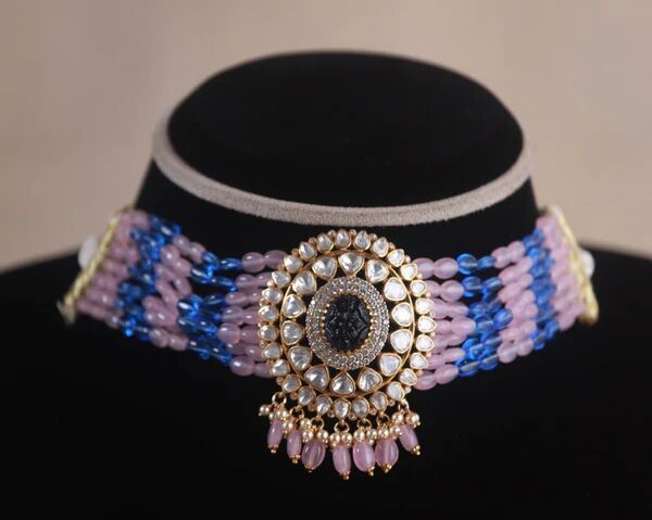 Aksa Beads Silver CZ Women Necklace