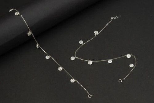 Zaitra Cubic Zirconia Anklets