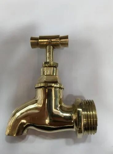 Mehak Polished Brass Bib Tap, Color : Golden, Weight : 125 Gm