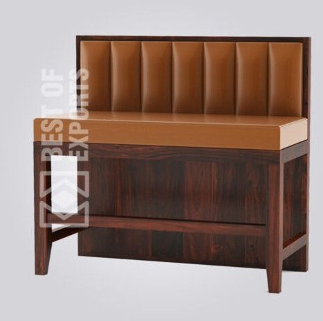 Wood Fabric Aqua Bench Bar Booth Sofa