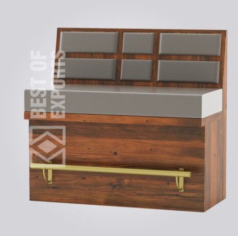 Fabric Wood Gabon Box Bar Booth Sofa