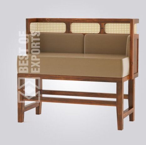 Wood Fabric Mauri Bench Bar Booth Sofa