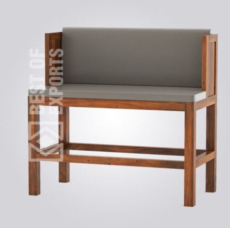 Wood Fabric Sao Bench Bar Booth Sofa