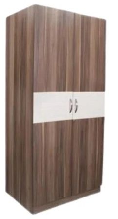 2 Door Wardrobe With Shelves and Drawers In Brown Finish For Home