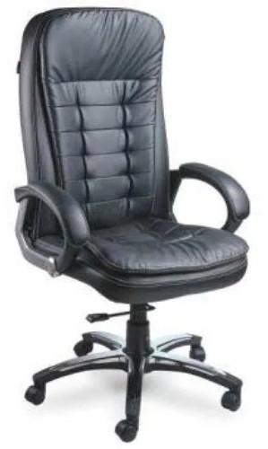 High Back Hydraulic Executive Black Chair With Wheel Revolving Chair