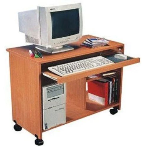 Standard Wooden Computer Trolley Desk For Office & Home