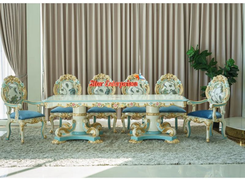 Antique Luxury Dining Table Set DNG-014