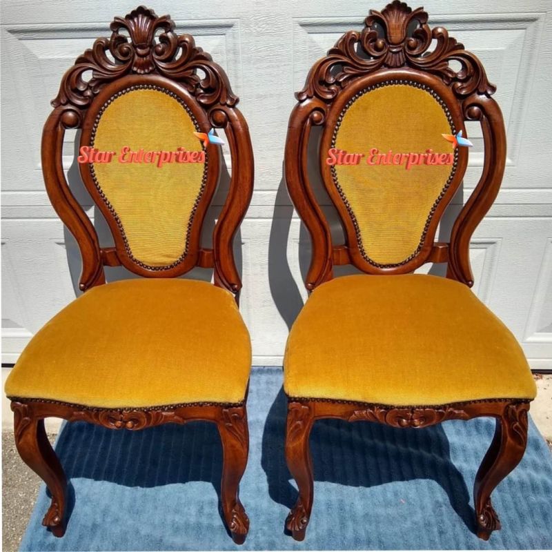 French Hand Carved Dining Chairs DNGCHR-012