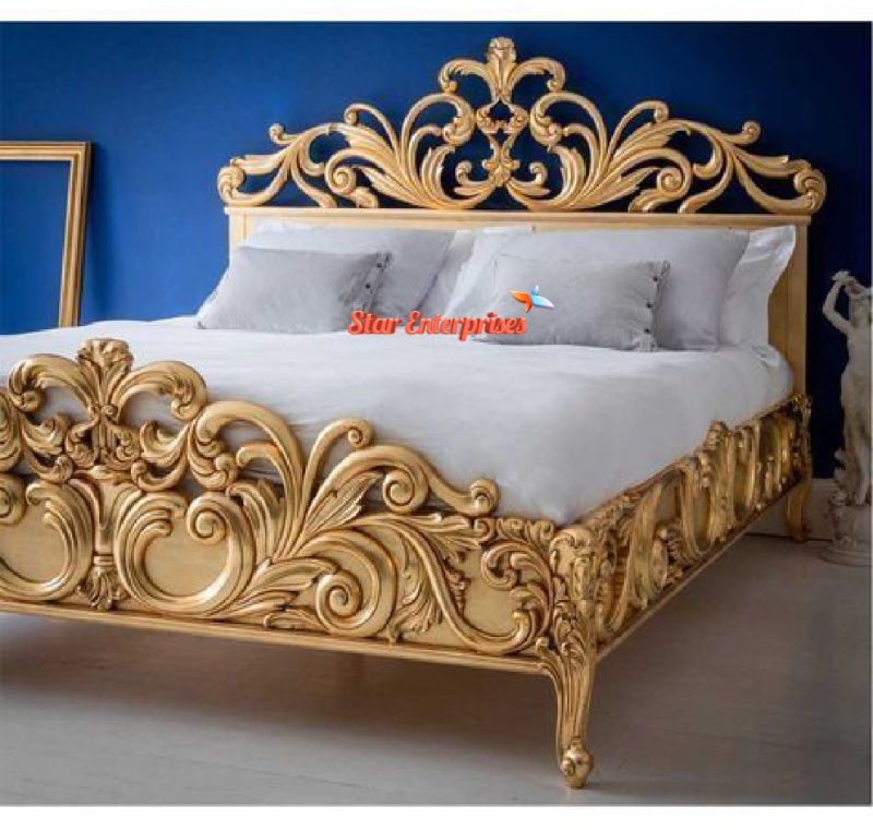 Solid Wood Classic Queen Size Bed BD-0113