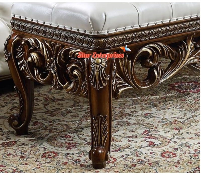 Luxury Carved Bed Bench BDB-031