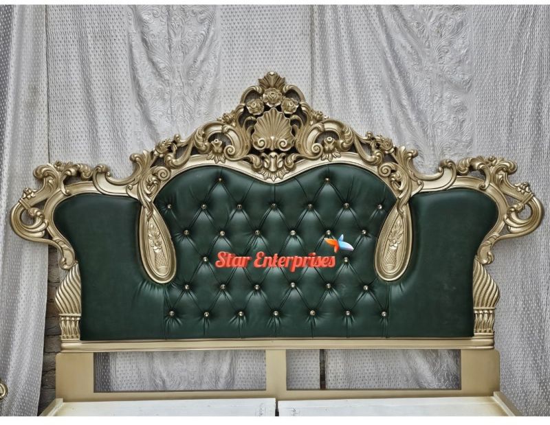Wooden Antique Carved King Size Bed BD-0132