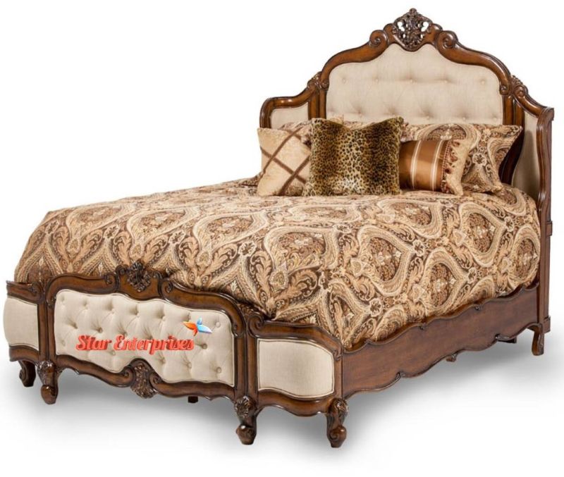 Wooden Antique Carved King Size Bed BD-042
