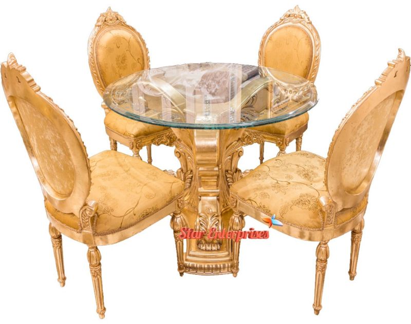 Wooden Round Dining Table Set DNG-09