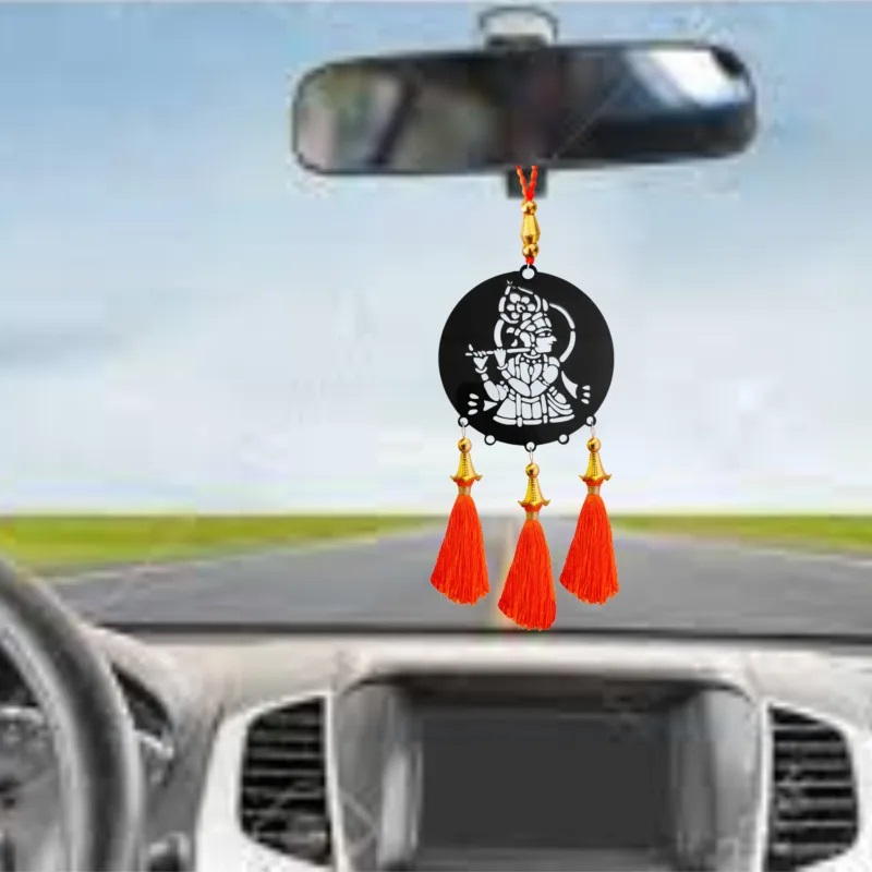 Acrylic Lord Krishn Ji Car Hanging