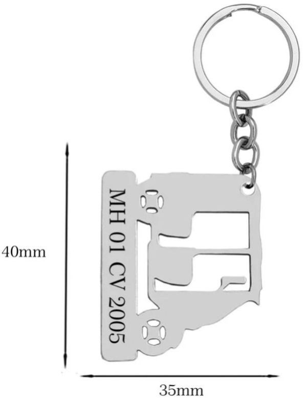 CustomIzed Text Vehicle Keychain