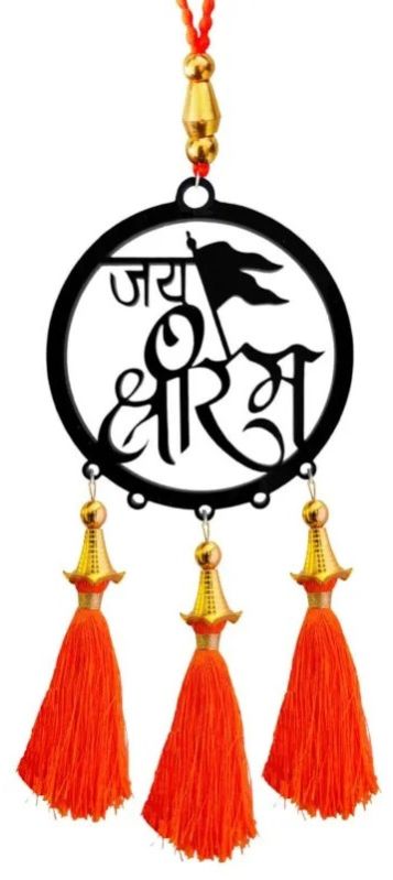 Acrylic Jay Shri RAM Car Hanging