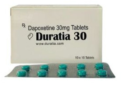 Duratia 30mg Dapoxetine Tablets, Packaging Type : Box