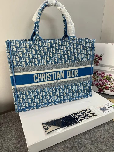 Printed Polyester Christian Dior Tote Bag Party Wear