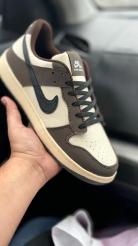 PU Leather Dunk Mocha Cacao Wow Nike Shoes, Gender : Male