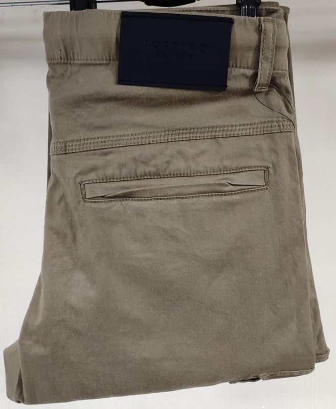 Khaki Mens Cotton Joggers