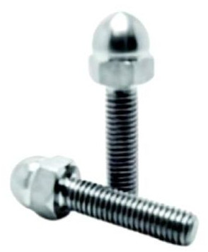 Polished Stainless Steel Dome Bolts, Color : Metallic