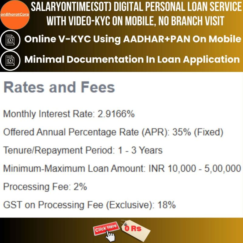 Personal Loan Service SALARY-ON-TIME(NBFC)