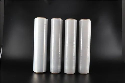 Plain LLDPE Stretch Film, Color : Transparent for Packaging