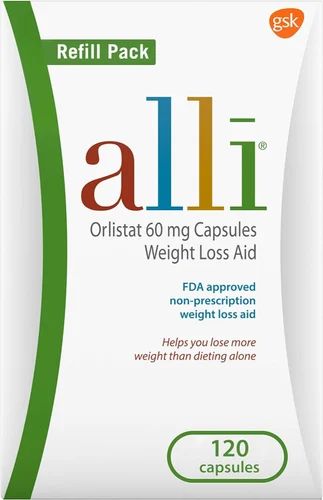 Alli Orlistat 120mg Weight Loss Aid Refill Capsules