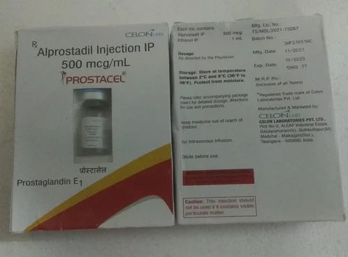 Prostacel Alprostadil 500mg Injection, 500 Mcg