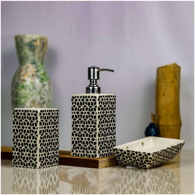 BA001-BA006 Ceramic Soap Dispenser Set