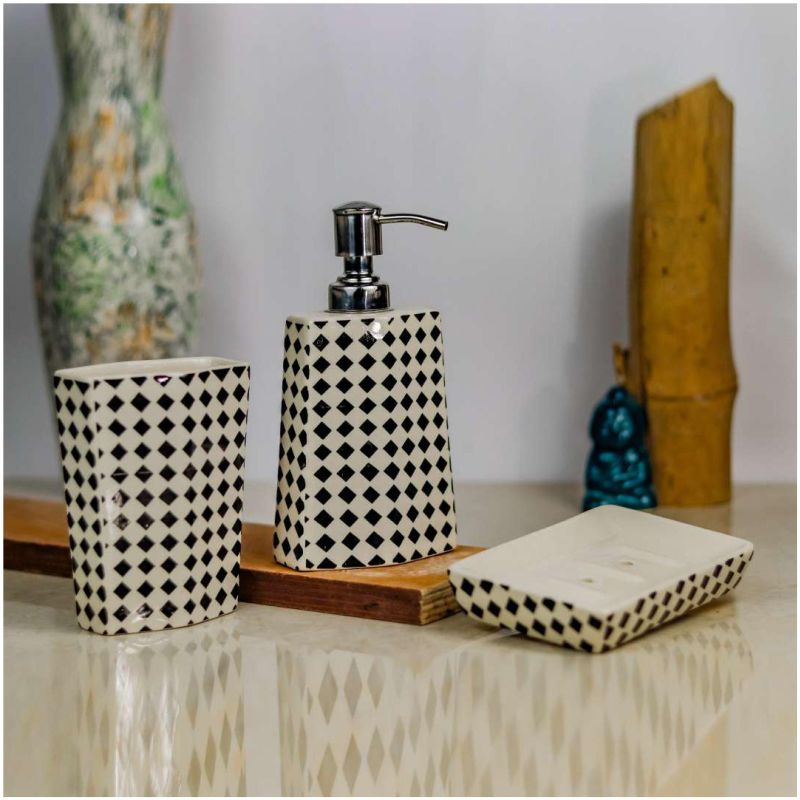 BA001-BA006 Ceramic Soap Dispenser Set