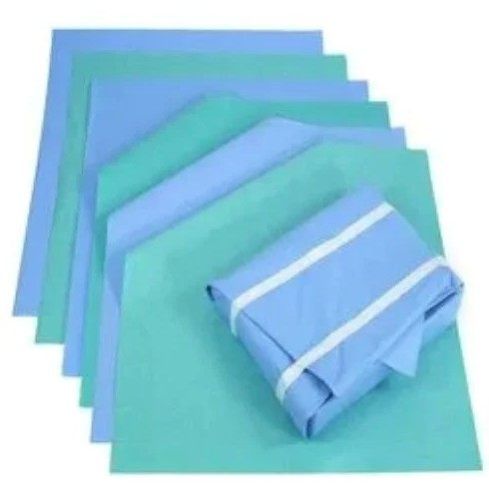 Plain 60X60 Cm Sterilization Wrapping Sheets For Surgical Use