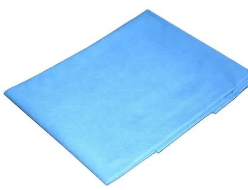 Plain Non Woven Disposable Draw Sheets, Color : Blue 160x100 Cm