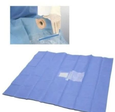 Plain Cotton Sterilization Ophthalmic Drape, Color : Blue, Green