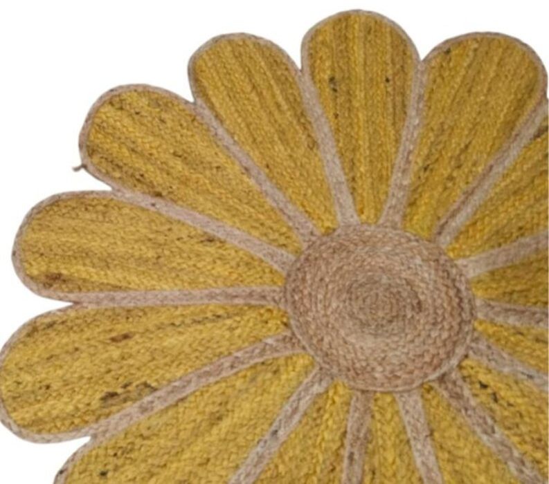 Sunflower Shaped Jute Rugs