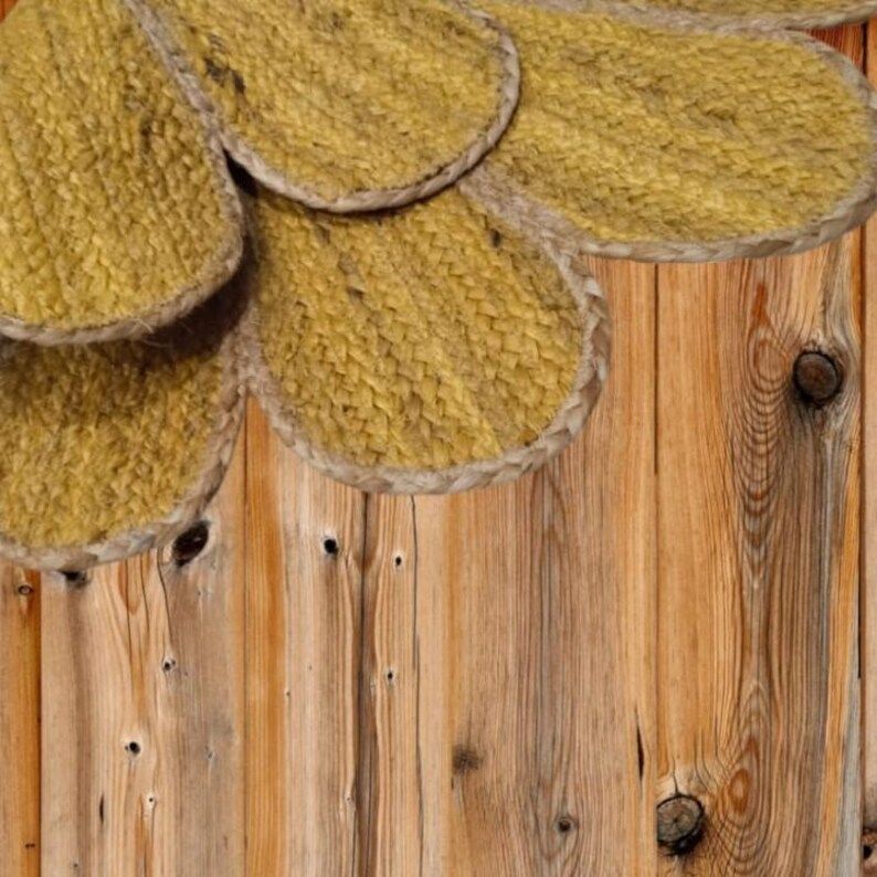 Sunflower Shaped Jute Rugs