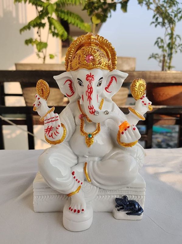 Multicolor Marble Ganesh Statue