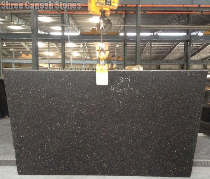 Black Galaxy Granite Slabs