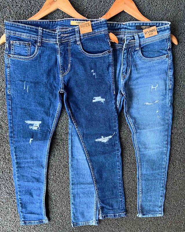 Tapered Fit Casual Denim Jeans