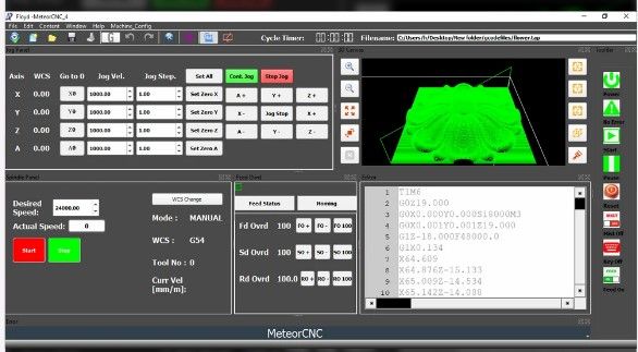 MeteorCNC:3F Series : 3-axis CNC Controller With PC Based Software