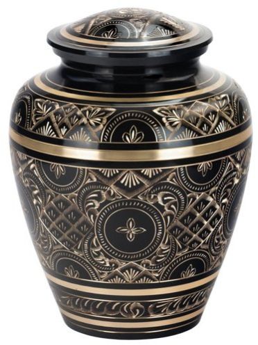 Brass Plain Cremation Adult Urn