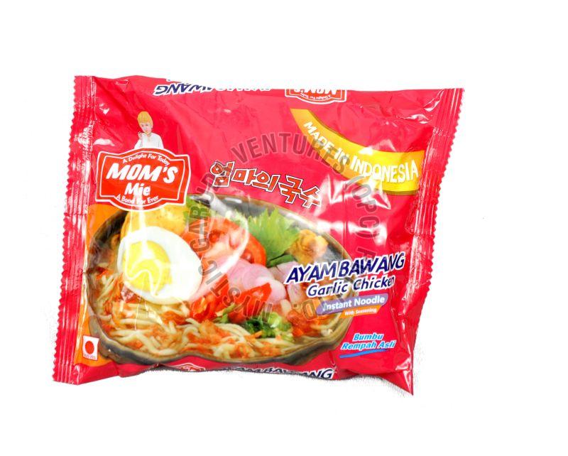 Mom\'s Mie Chicken Garlic Authentic Indonesian Flavour Instant Noodles