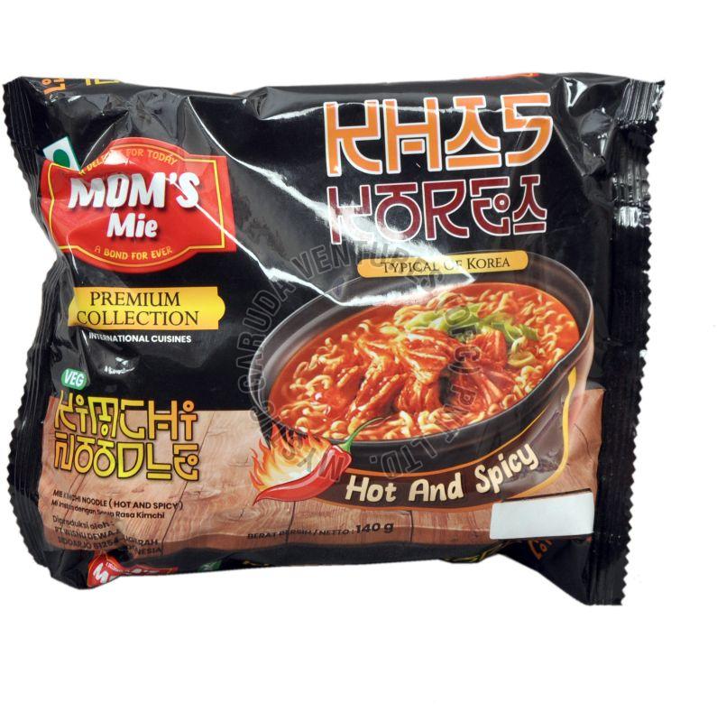 Mom\'s Mie Authentic Kimchi Korean Flavor Veg Instant Noodles