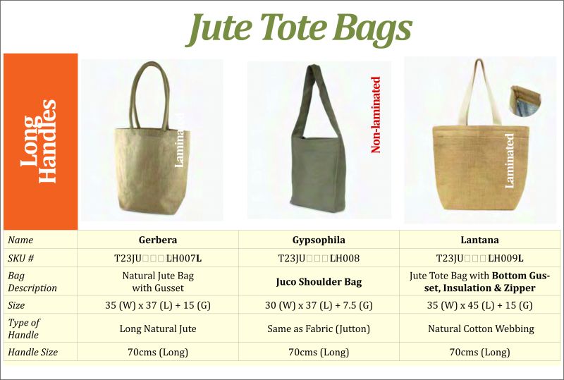 Long Handle Jute Bags