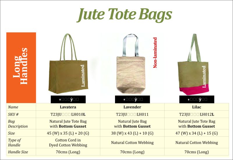 Long Handle Jute Bags